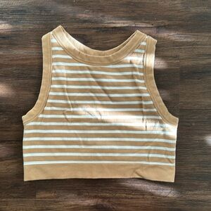 Offline striped crop top